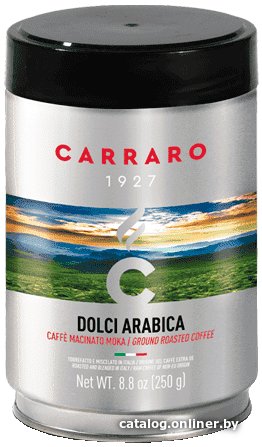 Кофе Carraro Lattina Dolci Arabica молотый 250 г