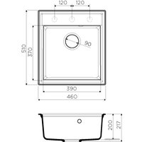 Кухонная мойка Omoikiri Daisen 46 DC