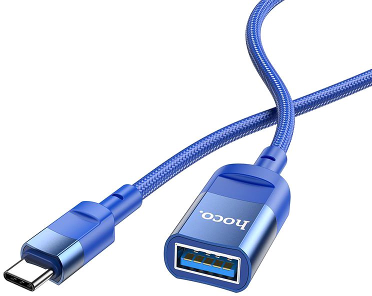 

Кабель Hoco U107 USB Type-A - USB Type-C (1.2 м, синий)