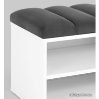 Тумба для обуви Stool Group Хольст vt-holst-996 (белый/велюр темно-серый)