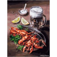 Картина по номерам Белоснежка Пиво и раки 353-AS в Мозыре