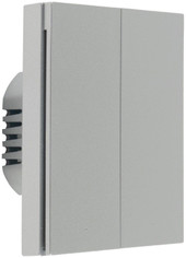Smart Wall Switch H1 двухклавишный без нейтрали (серый)