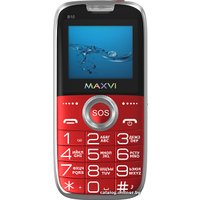 Кнопочный телефон Maxvi B10 (красный)