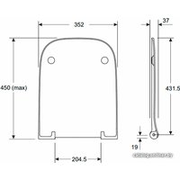 Унитаз подвесной Kolo Modo Pure Rimfree L33123000+L30115000 с сиденьем микролифт