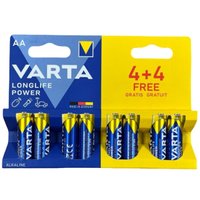 Батарейка Varta Longlife Power LR6 BL4+4 1.5 V AA (8 шт)