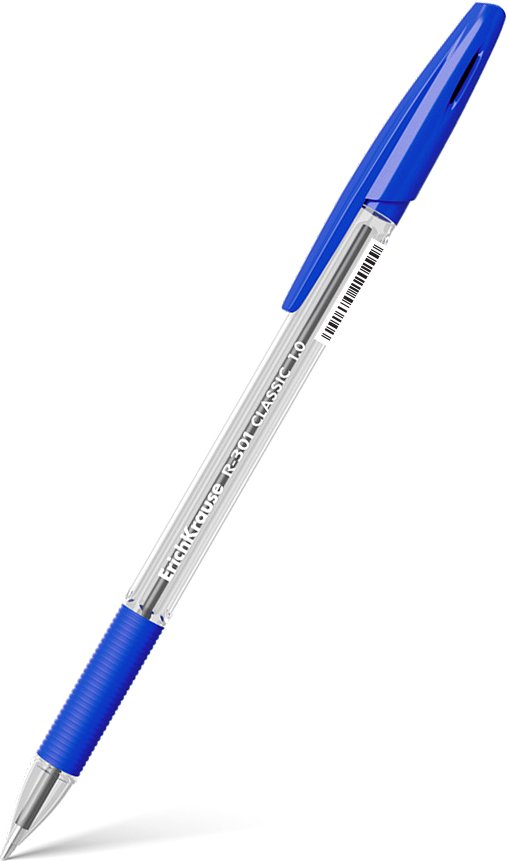 

Ручка шариковая Erich Krause R-301 Classic Stick&Grip 56617 (синий)