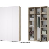 Шкаф распашной Modern Челси Ч35 (серый дуб/белый)