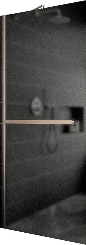 

Душевая стенка MaybahGlass 119x195 MGD-718-5ш (графитовое матовое стекло/хром матовый)