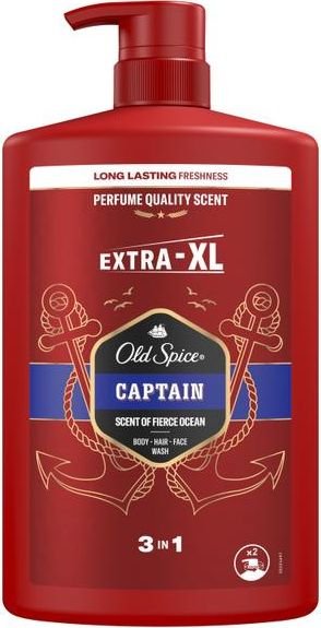

Old Spice Гель для душа + шампунь 3 в 1 Captain 1000 мл