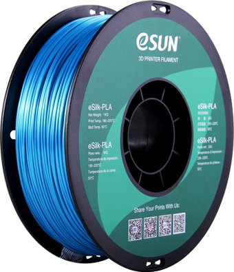 eSUN eSilk PLA 1.75 мм 1000 г (зеленовато-голубой)