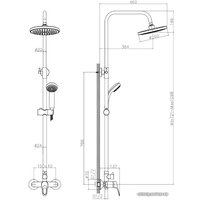 Душевая система  Decoroom DR21070