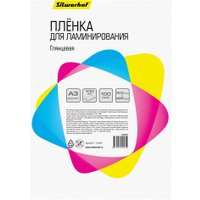 Пленка для ламинирования Silwerhof 100 мкм A3 глянцевая 426x303 мм (100 шт)