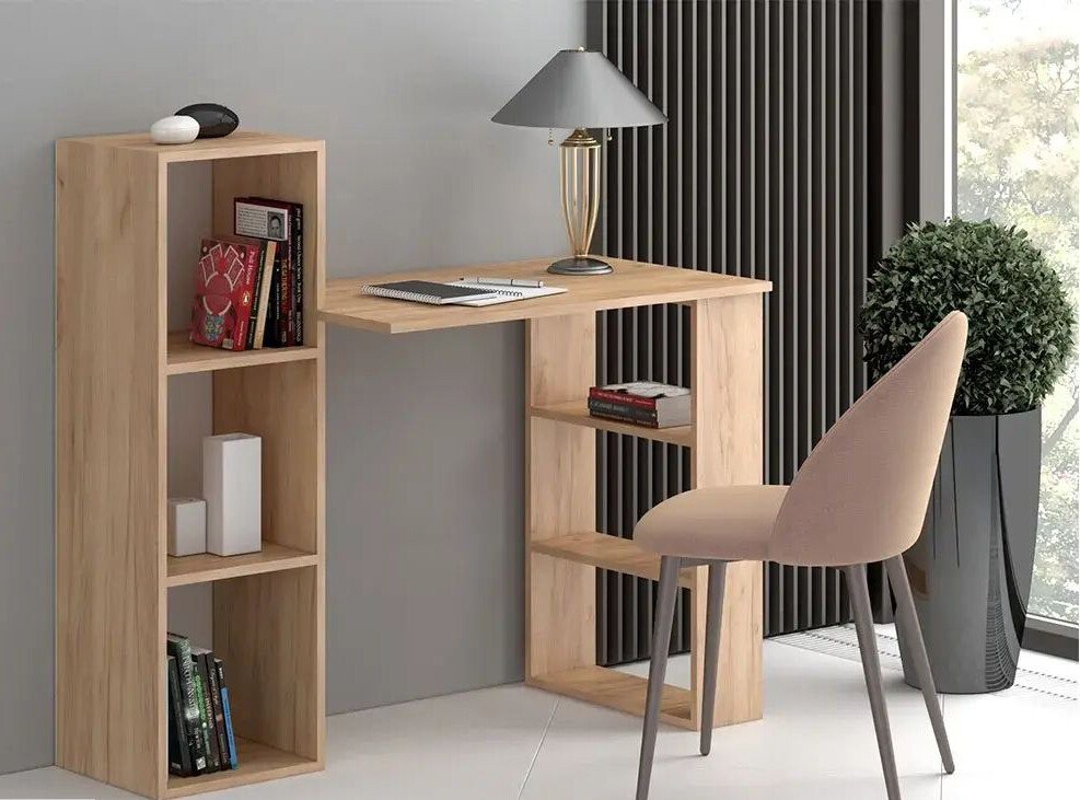 

Офисный стол Атлант-Мебель Лаки тип 1 (дуб крафт золотой)