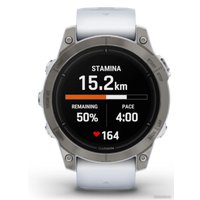 Умные часы Garmin Epix Pro Gen 2 Sapphire 47 мм (титан/белый камень)