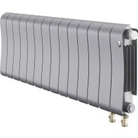 Биметаллический радиатор Royal Thermo Infinity 300 Silver Satin VR80 - 14 секций