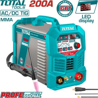Сварочный инвертор Total TIGACDC20068