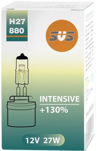 Галогенная лампа SVS H27/880 27W Intensive+130% 1шт