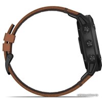 Умные часы Garmin Fenix 6X Sapphire (черный DLC/каштановый)