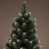 Ель Ёлушка Никольская иней 1.2 м (подставка пластик)