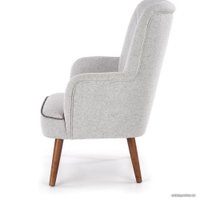 Интерьерное кресло Halmar Bishop (светло-серый/орех)