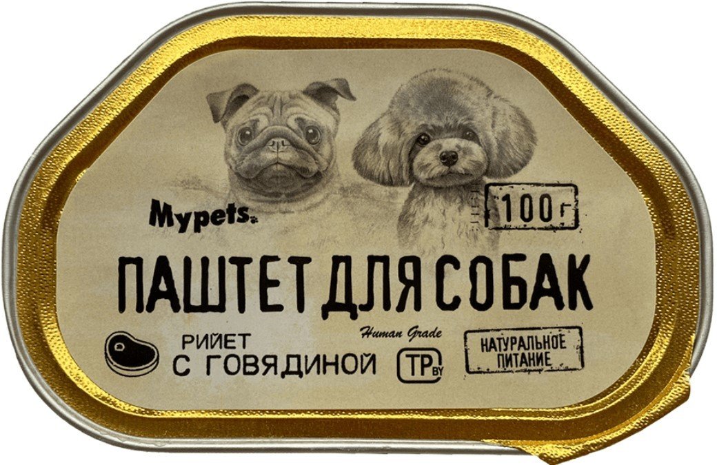 

Пресервы Mypets Паштет из говядины 40444 (100 г)