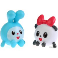 Набор игрушек для ванной Играем вместе Малышарики Крошик и Пандочка LX-ST1710-1712