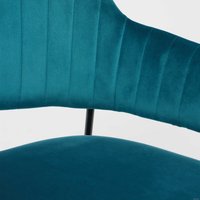 Стул с подлокотниками Алвест AV 448 (изумрудный бархат/черный)