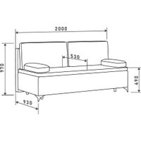 Диван Mio Tesoro Кангас SB3 (Germes Umber)
