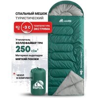Спальный мешок RSP Outdoors Lager 250 L (зеленый, 220x75см, молния слева)