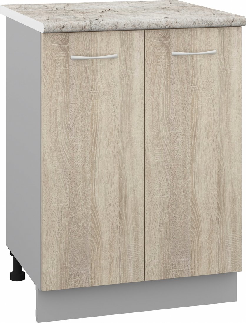 Шкаф напольный Кортекс-мебель Корнелия Лира НШ60р (дуб сонома/марсель)