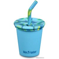 Многоразовый стакан Klean Kanteen Kid Cup Straw Lid 296мл (hawaiian ocean)