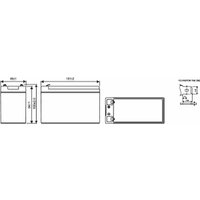 Аккумулятор для ИБП WBR GP1272 F2 (12В/7.2 А·ч)