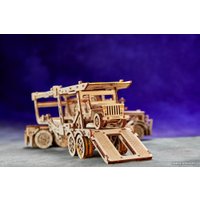 3Д-пазл Wood Trick Прицеп-автовоз с военным кабриоджипом 1234-18