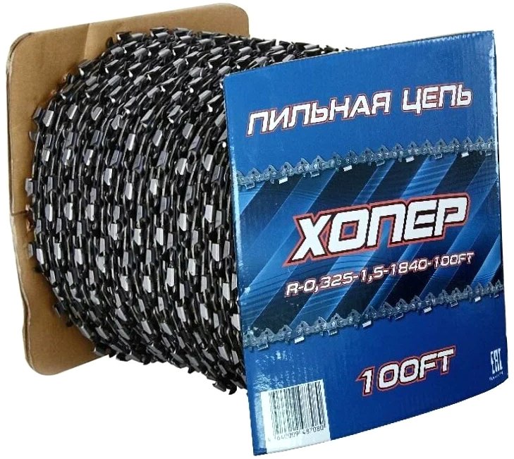 

Цепь для пилы Хопер RС-3/8LP-1.3-1635-100FT 3/8 1.3 Full Chisel