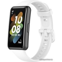 Ремешок Rumi силиконовый для Huawei Band 7 (белый)