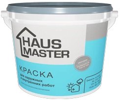 

Краска Haus Master Для наружных и внутренних работ 13.2 л (белый)