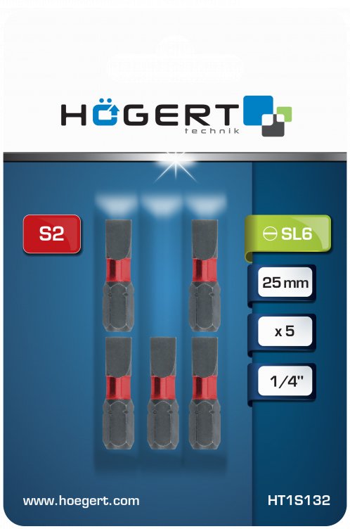 

Набор бит Hoegert Technik HT1S132