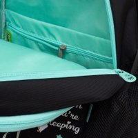 Школьный рюкзак Grizzly RG-463-1 (черный/мятный)