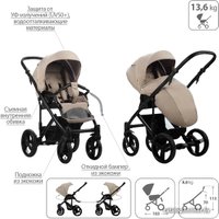 Универсальная коляска BEBETTO Magnum (3 в 1, 148, черная рама)