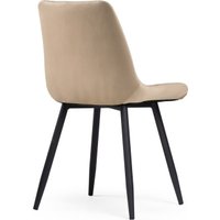 Стул Notta Челси (велюр бежевый/черный)