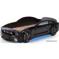 Кровать-машина Futuka kids Мустанг 3D (черный)