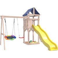 Игровой комплекс National Tree Company С качелями лодочка IgroWoods ДКНП-13 (не окрашен)