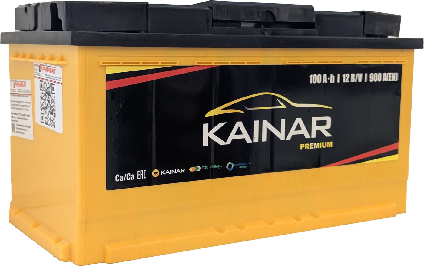 Автомобильный аккумулятор Kainar Premium R+ (100 А·ч)