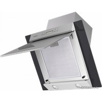 Кухонная вытяжка MAUNFELD Gloria 60 (нержавеющая сталь/черное стекло)