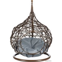Подвесное кресло BiGarden кокон из искусственного ротанга (коричневый)