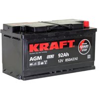 Автомобильный аккумулятор KRAFT AGM R+ (92 А·ч)