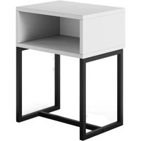 Тумба MONOFIX С металлическими опорами (белый/черный)