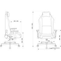 Игровое (геймерское) кресло Knight N1 Fabric (синий)