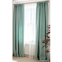 Комплект штор Decoretto Рогожка лагуна РЛ-K15 2.13x2.6 м (бирюзовый, 2 шт) в Борисове