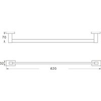 Держатель для полотенца Shevanik SG5617C
